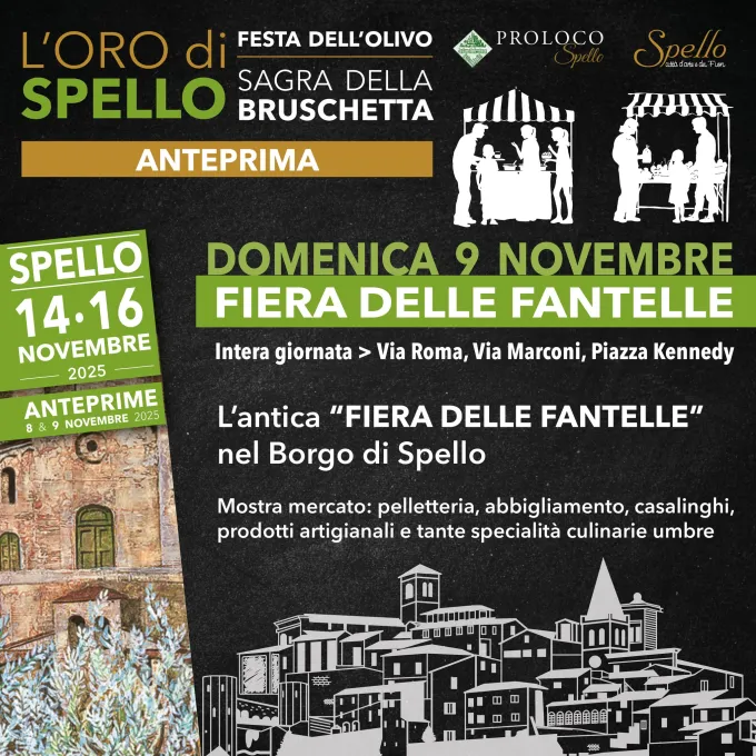Festa dell'Olivo e Sagra della Bruschetta a Spello