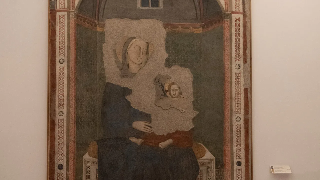 Madonna in trono col Bambino, attribuito a Giotto